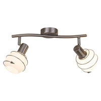 Daria Ceiling Lamp 2xE14 Max.40W Satin Metal/White Glass 2093227