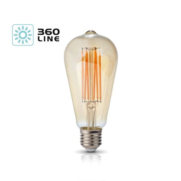 FILAMENT LED bulb E27 7W warm 2700K teardrop ST64