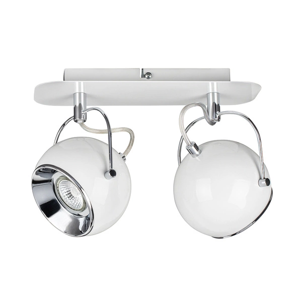 Ball Lampa Sufitowa Incl.2xLED GU10 5W Biały/Chrom 5109282