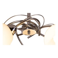 Pisa Ceiling Lamp 5xE27 Max.60W Chrome Metal/White Glass 8280528