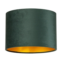 Lampshade Cylinder E27 H30 Green Velvet A0581