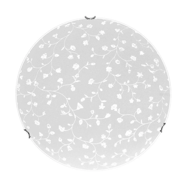 Lampa sufitowa Flora w zestawie 1xLED Zintegrowany 1650lm 2700K 18W Chrom Metal/Biało-Przezroczyste Szkło 4044112