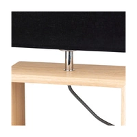 Cadre Table Lamp 1xE27 Max.25W Oiled Oak/Black Fabric Cable/Black Fabric Shade 7724974