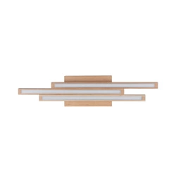 Linus Straight Ceiling Lamp 3xLED 24V Integrated 1680lm 3000K 18W Birch Wood 2242360