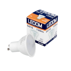 LEDOM GU10 220-240V 1W 120lm cold 6500K bulb