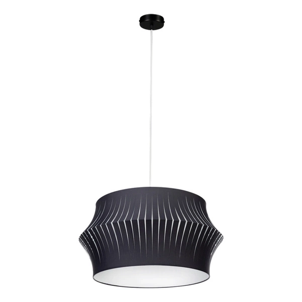 Lotus Pendant Lamp 1xE27 Max.60W Black/Transparent PVC/Anthracite 15630104