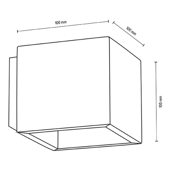 Kinkiet z drewna blokowego 1xG9 maks. 6W barwiona sosna brązowa/czarny metal 20251104