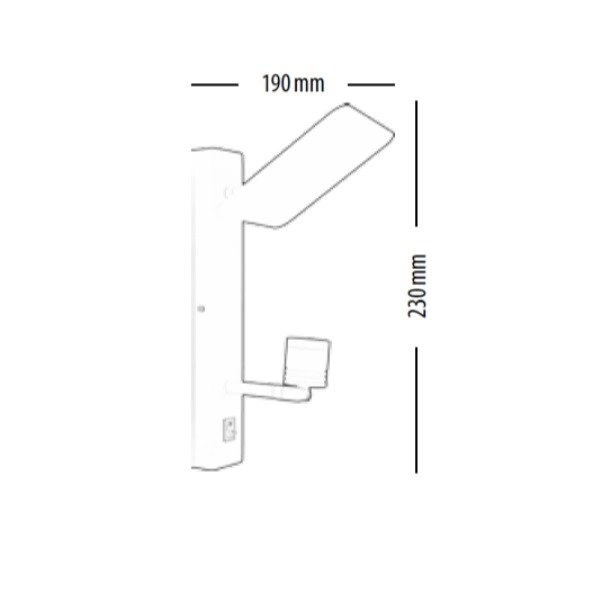 Turid Wall Lamp 1xLED Integrated 240lm 3100K 3W White Metal 5861102