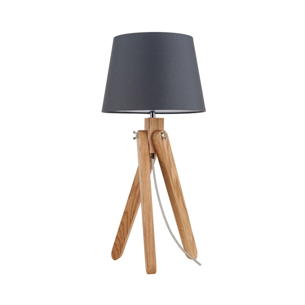 Rune Table Lamp 1xE27 Max.40W Oiled Oak/Transparent/Anthracite 6314074