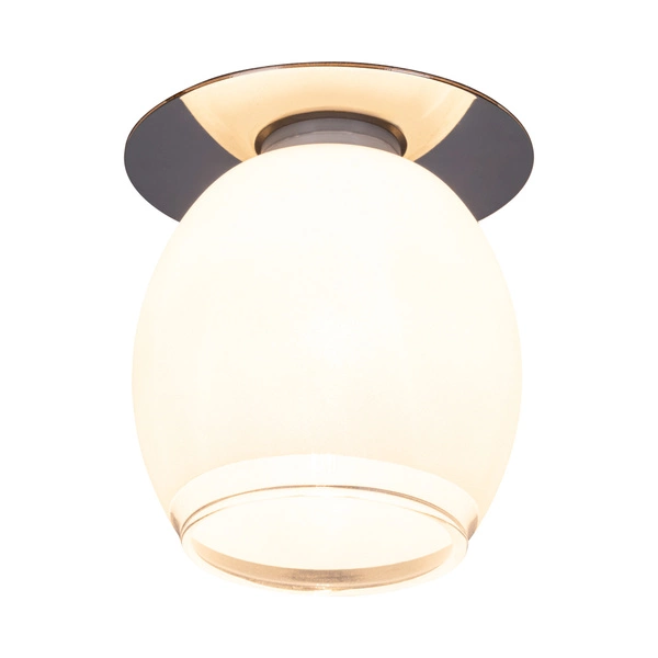 Cristaldream Ceiling Lamp Incl. 1xG9 Max.28W Chrome Metal/White Glass/Transparent Glass 5191001