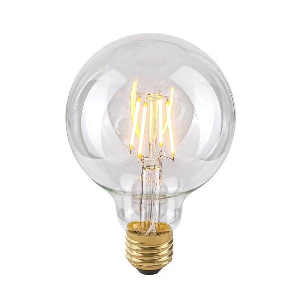 LED Filament Bulb, E27, Clear 801404 G95, 4W, 2200K, 400lm