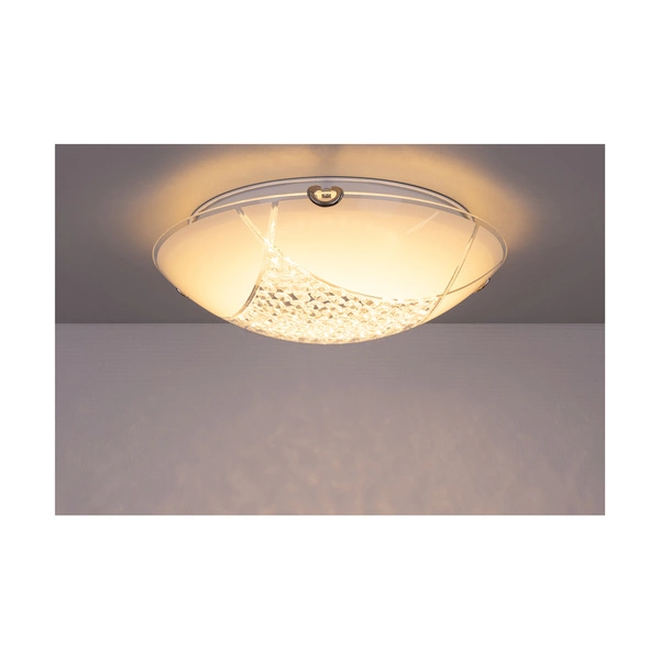 Carolina Ceiling Lamp 1xLED Integrated 1650lm 2700K 15W White Metal/White-Transparent Glass 4593102