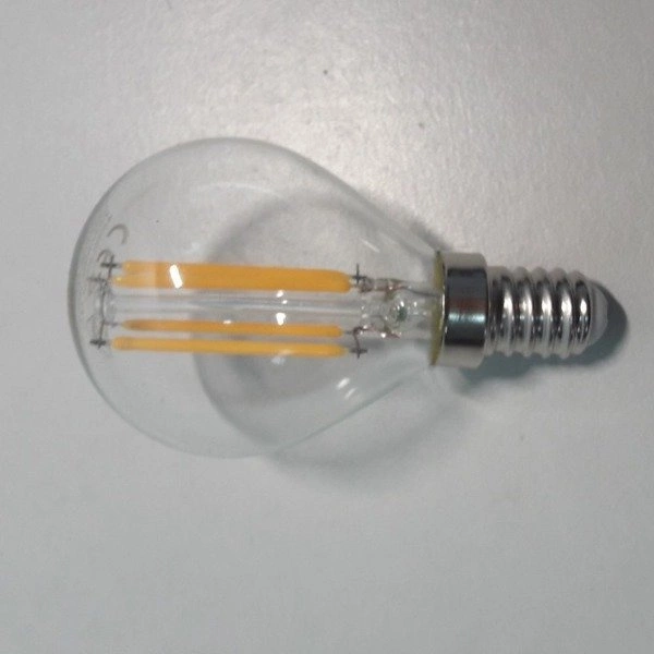 Żarówka ozdobna FILAMENT LED E14 4W ciepła 3000K kulka G45