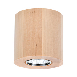 Wooddream Round Ceiling Lamp 1xGU10 Max.6W Birch Wood