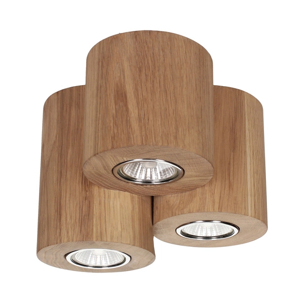 Wooddream Round Lampa Sufitowa 3xGU10 Max.6W Dąb Olejowany 2066374