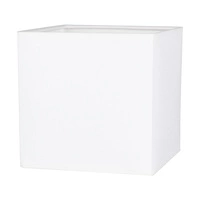 Strong Square Table Lamp 1xE27 Max.25W Gray Concrete/Black PVC Cable/White Fabric Shade 6191936