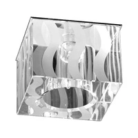 Cristaldream Set of Downlights Incl.5xG4 LED 2,3W with power adapter Chrome Metal/Transparent Glass 51305101