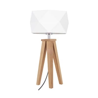 Lampa stołowa Finja 1xE27 maks. 60W dąb olejowany/antracytowy kabel z tkaniny/biały klosz z tkaniny 6831174