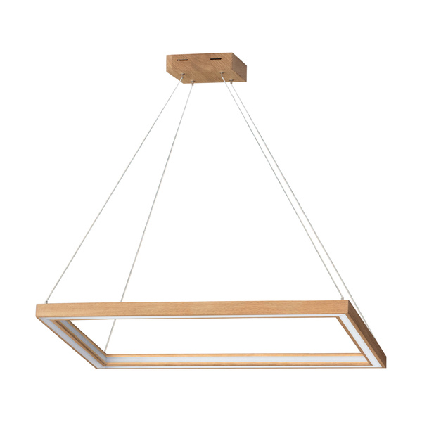 Legno Pendant Lamp 2xLED 24V Int. 68W Oiled Oak with Klick&Dimm/Rollizug