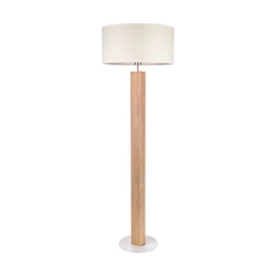 Riflet Floor Lamp 1xE27 max. 60W Oiled Oak/Matte Nickel/Cream-Silver 6012908711529