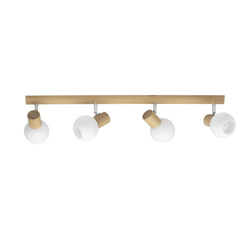 Karin Ceiling Lamp 4xE14 Max.40W Oiled Oak/White