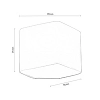 Space Wall Lamp 1xLED Integrated 420lm 3000K 6,5W White Metal/White Glass 1120112