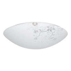 California Ceiling Lamp Incl. 1xLED Integrated 1650lm 2700K 18W Chrome Metal/White-Transparent Glass 4254102
