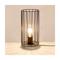 Timeo Table Lamp 1xE27 Max.25W Stained Pine Gray/Black Metal/Black PVC Cable 796049157