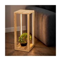 Tavoli Table 1xLED Samsung 24V Integrated 3080lm 3000K 33W Oiled Oak/Black Fabric Cable with Touch Dimmer 8872974