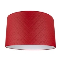 Lampshade Cylinder E27 H30 Red Fabric A0957