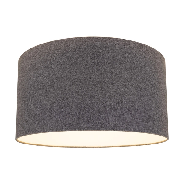 Lampshade Cylinder E27 H30 Gray Cotton Fabric A0273