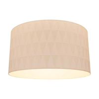 Lampshade Cylinder E27 H30 White Fabric A0837