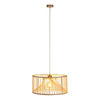 Reve Pendant Lamp 1xE27 Max.15W LED Oiled Oak/Cream Braided Cotton Cord/Natural Fabric Cable 184417174