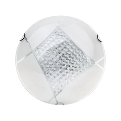 Carolina Ceiling Lamp 1xLED Integrated 1650lm 2700K 15W White Metal/White-Transparent Glass