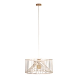 Reve Pendant Lamp 1xE27 Max.15W LED Oiled Oak/Cream Braided Cotton Cord/Natural Fabric Cable 184417174