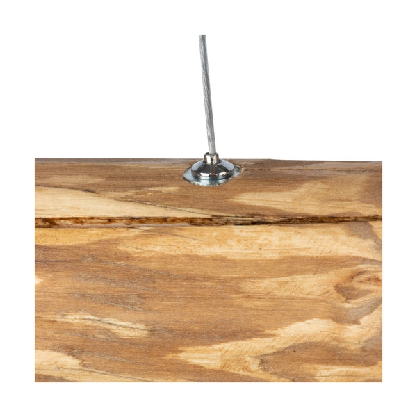 Lucas Pendant Lamp 1xLED Samsung 24V Integrated 2380lm 3000K 25,5W Stained Pine Brown/Black Metal/Transparent PVC Cable with Touch Dimmer 69480104