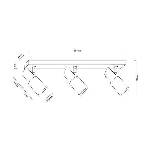 Birgit Ceiling Lamp 3xE14 Max.40W Birch Wood/Alabaster Glass 2222360