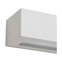 Block Wall Lamp 1xE27 Max.40W White Concrete/Frosted Glass 8971137