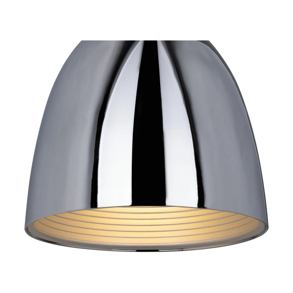 Mads Pendant Lamp 1xE27 Max.60W Chrome Metal/Transparent PVC Cable 1621128