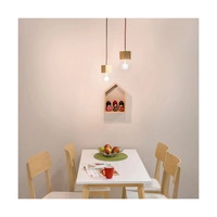 Trongo Square Pendant Lamp 1xE27 Max.60W Oiled Oak/Anthracite Fabric Cable 7161174