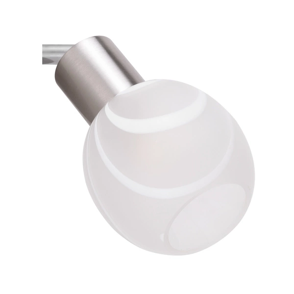 Sara Ceiling Lamp 2xE14 Max.40W Satin Metal/White Glass 2841022