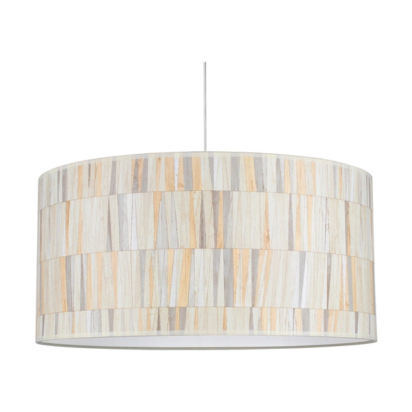 Kairo Pendant Lamp 1xE27 Max.60W Satin Metal/Transparent PVC Cabel/Multicolor Wallpaper Shade 1012724410395