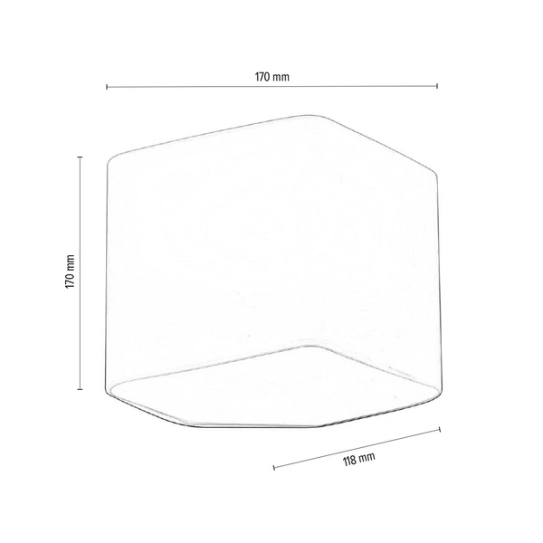 Kinkiet Space 1xLED Zintegrowany 420lm 3000K 6,5W Biały Metal/Białe Szkło 1120112