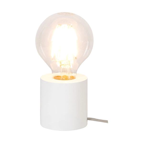 Minnie Table Lamp 1xE27 Max.25W White Beech Wood/Transparent PVC Cable 7690102