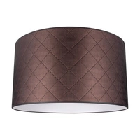 Lampshade Cylinder E27 H30 Brown Fabric A0967