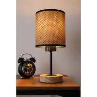 Benita Black Lampa Stołowa 1xE27 Max.25W Dąb Olejowany/Czarny/Brązowy-Czarny-Złoty 7017401011553