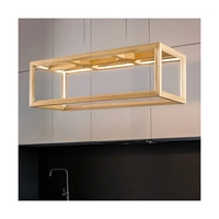 Lampa Wisząca LED Kago 1xLED Samsung 24V Zintegrowana 4060lm 3000K 43,5W Dąb Olejowany/Przezroczysty Kabel PCV 6155074