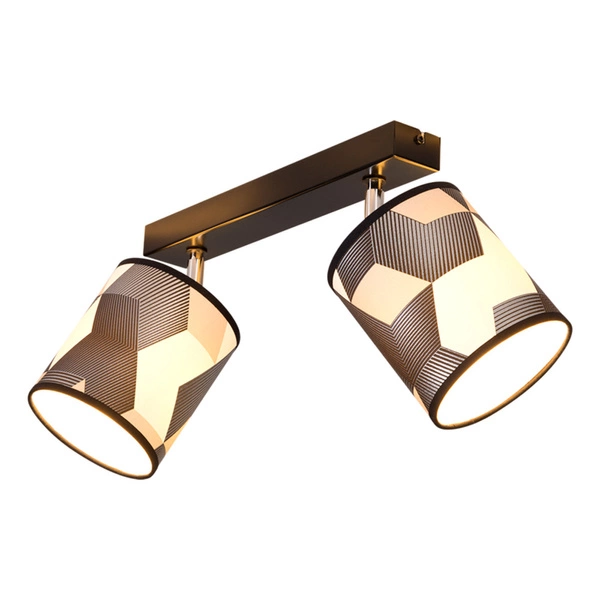 Espacio Ceiling Lamp 2xE27 Max.25W Black Metal/Multicolor Wallpaper 56748204