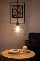 Lampa Wisząca Komet 1xE27 Max.60W Chromowany Metal/Czarny Metal/Czarny Kabel PCV 1853104