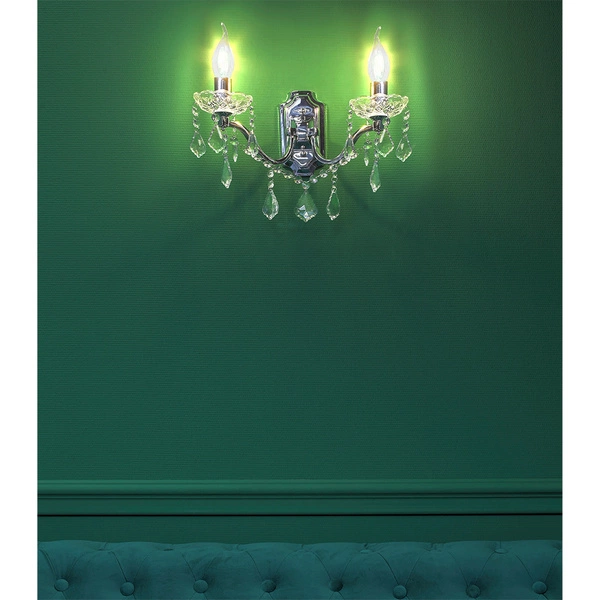 Odessa Wall lamp 2xE14 Max.40W Chrome/Transparent 5090218